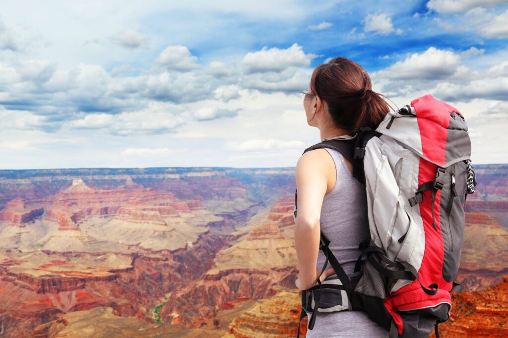 woman mountain hiker