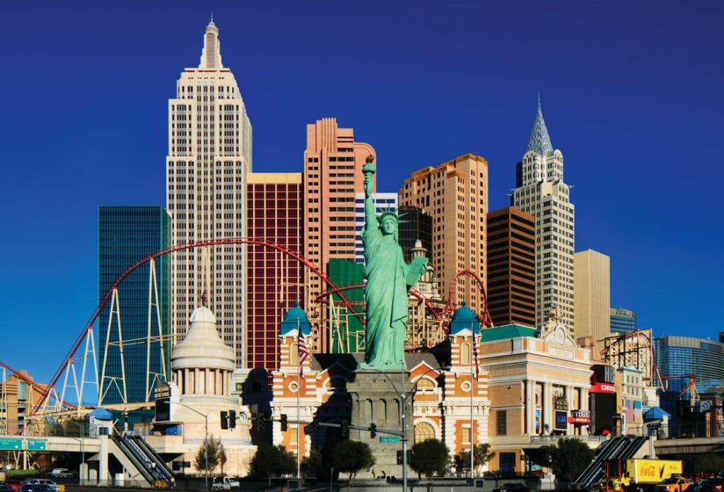 the big apple coaster at new york new york hotel and casino