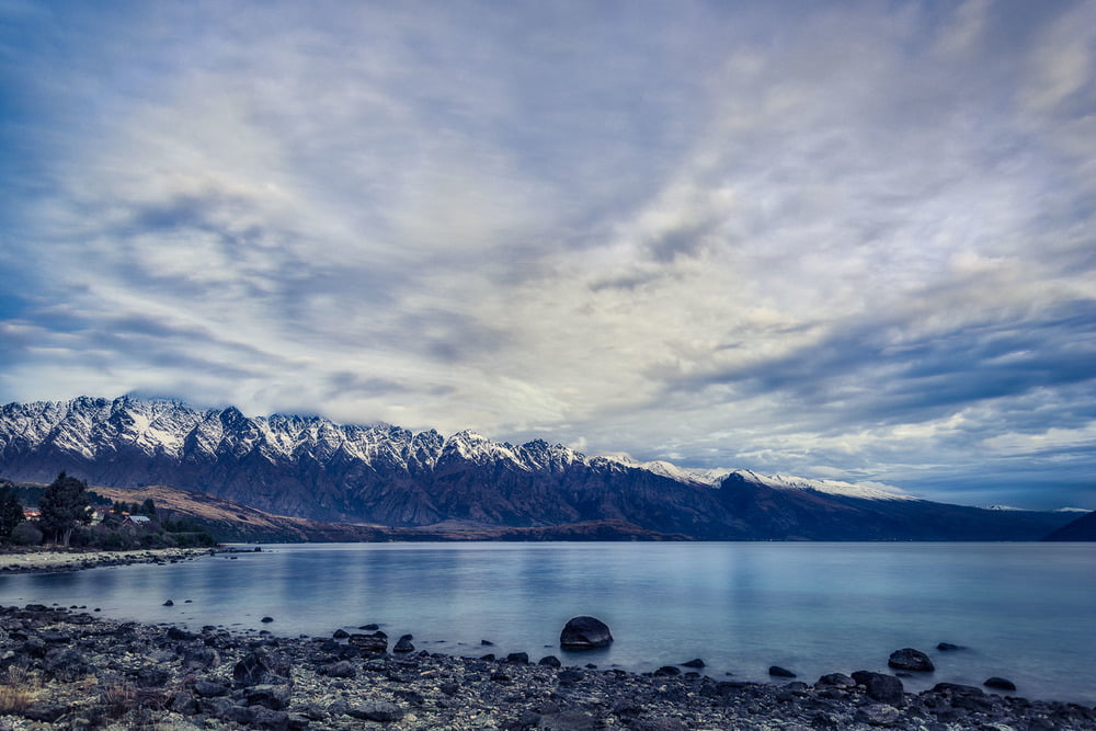 dramatic sky, lake wakatipu, new zealand
