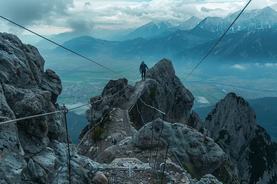 4caf95f9 innsbruck alps bread taking view to via ferrata