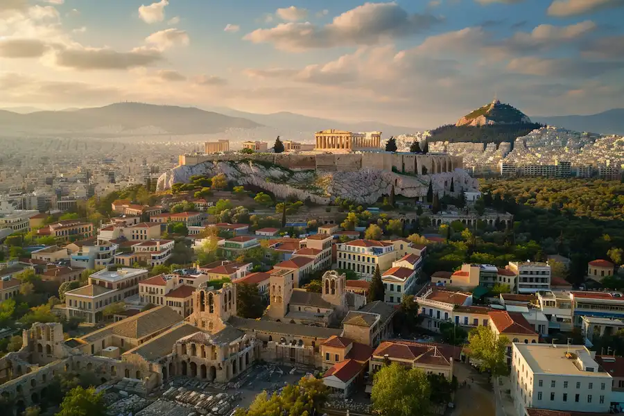7e51ab17 athens greece aerial view