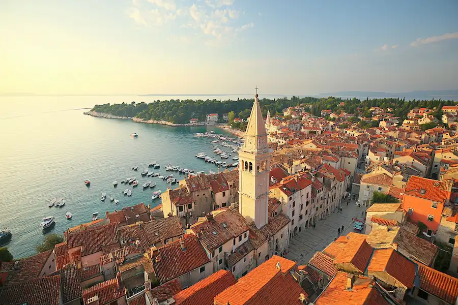 panoramic view of rovinj croatia