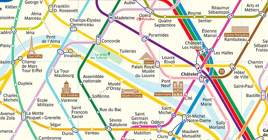 paris metro map