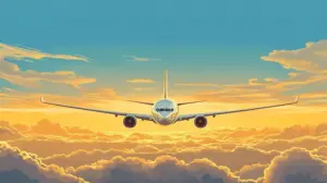 a modern passenger jet