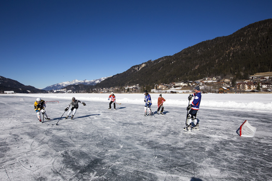 natural ice rink lake weissensee–austria