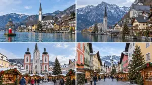 four austrian towns at christmas